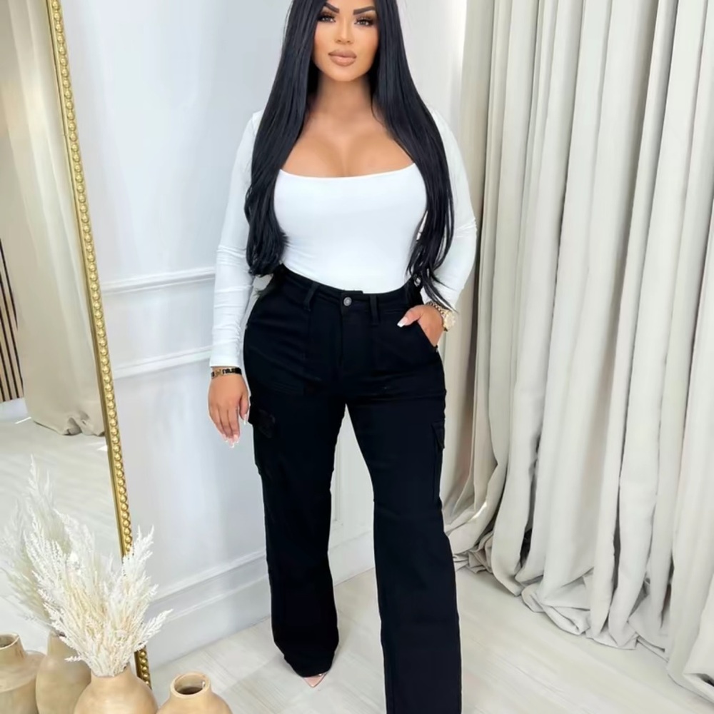 Judy Blue Black Wide Leg Pants